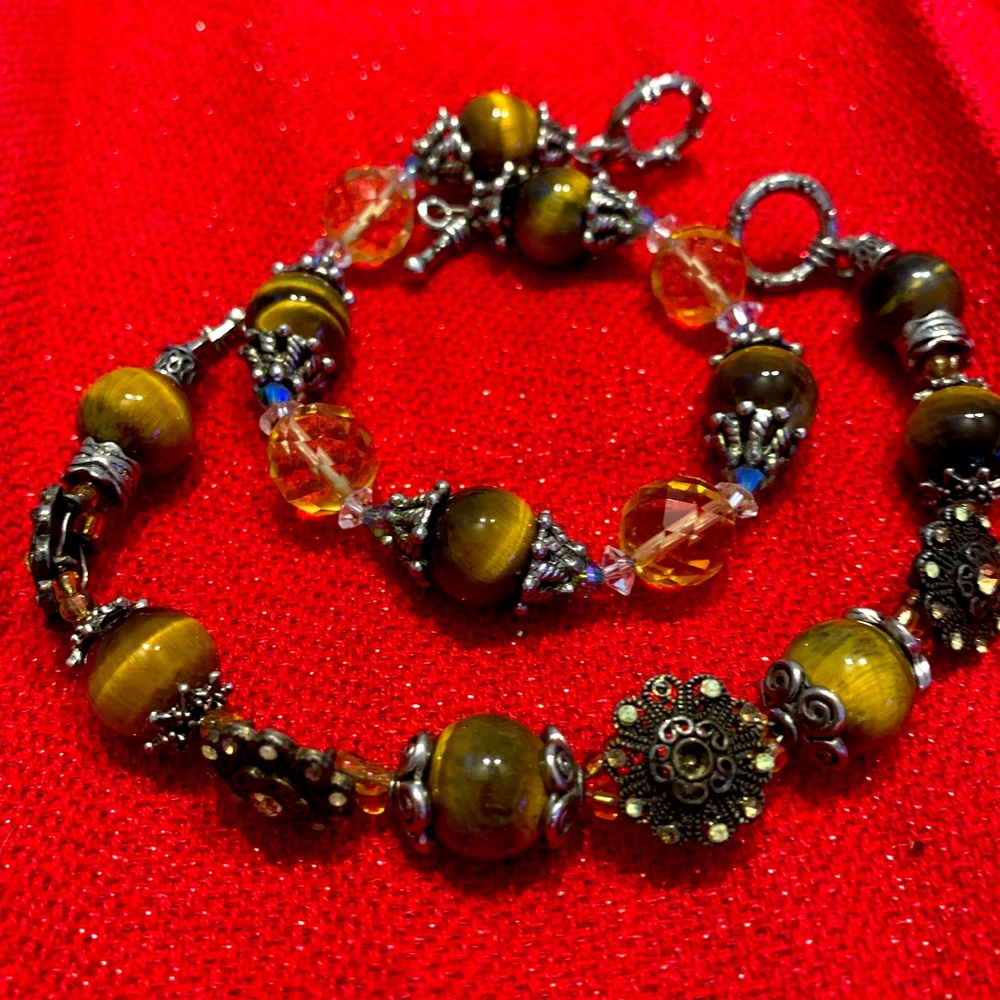 Set of Tiger eye bracelets